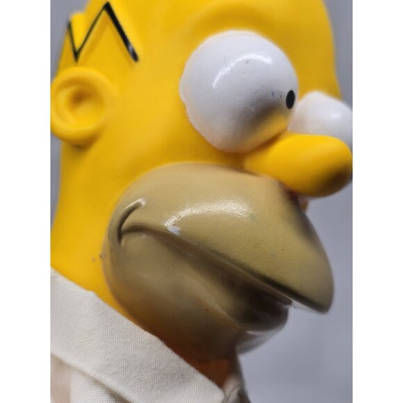 Vintage 1990 Homer Simpson 10” Plush Doll Toy Burger King Collectible Vinyl Head - Picture 13 of 14